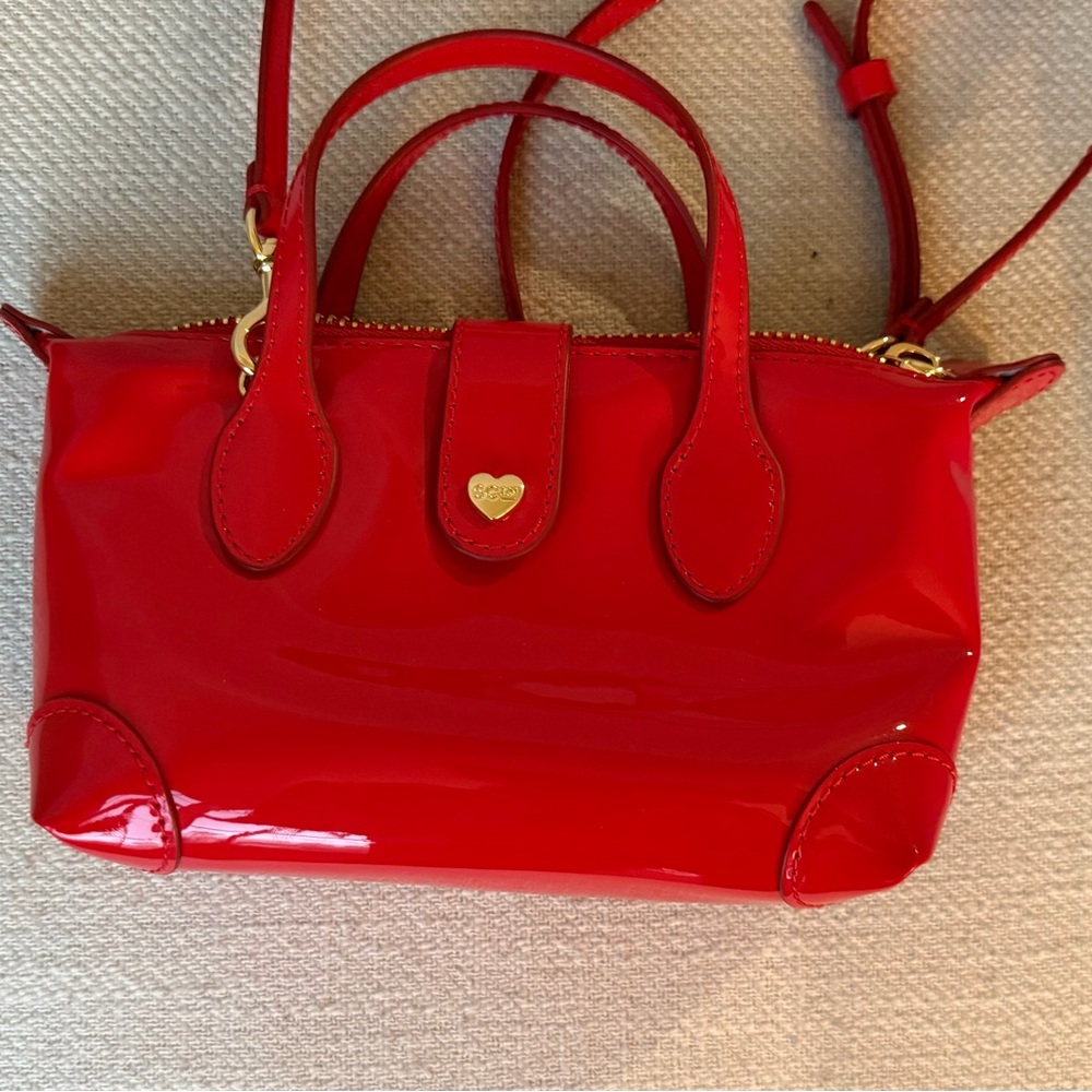 Stoney Clover Lane Red Apple Patent pouchette 01 Crossbody Bag